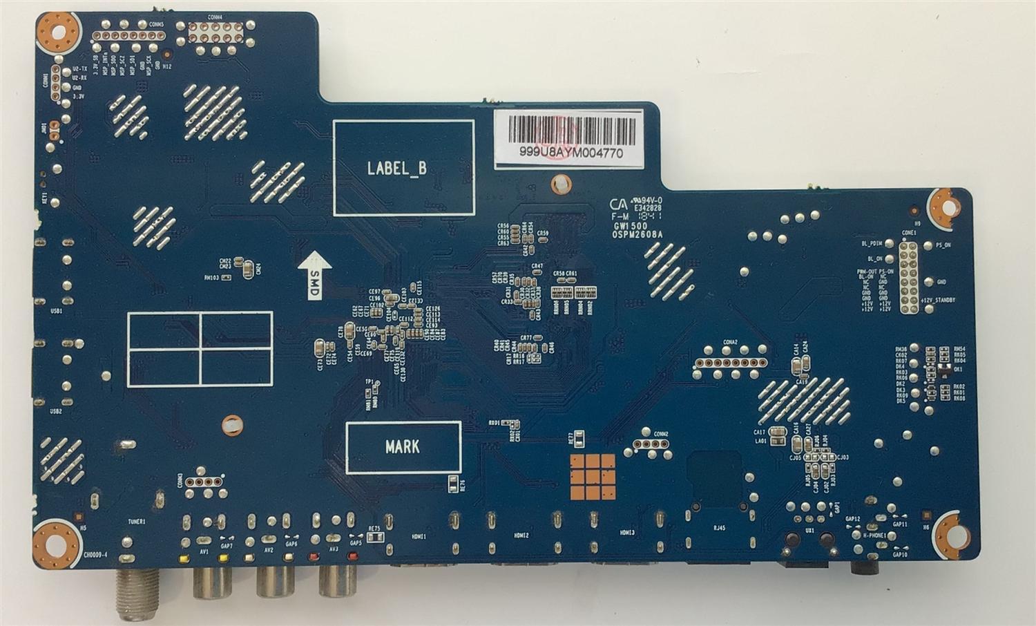 MAIN PARA TV ELEMENT / NUMERO DE PARTE 999U8AY / JUC7.820.00180256 / HLS73C-IU / MODELO HLS73C-IU - Imagen 4